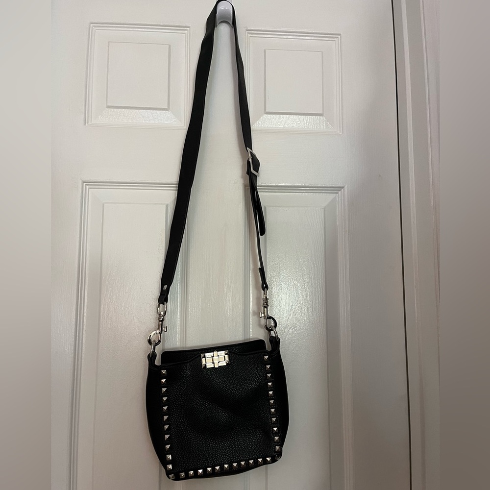 Black pocketbook silver detail